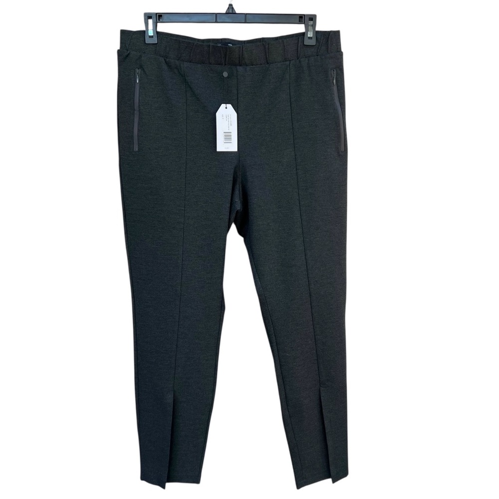 Universal Standard Charcoal Flaunt Slit High Rise Ponte Leggings